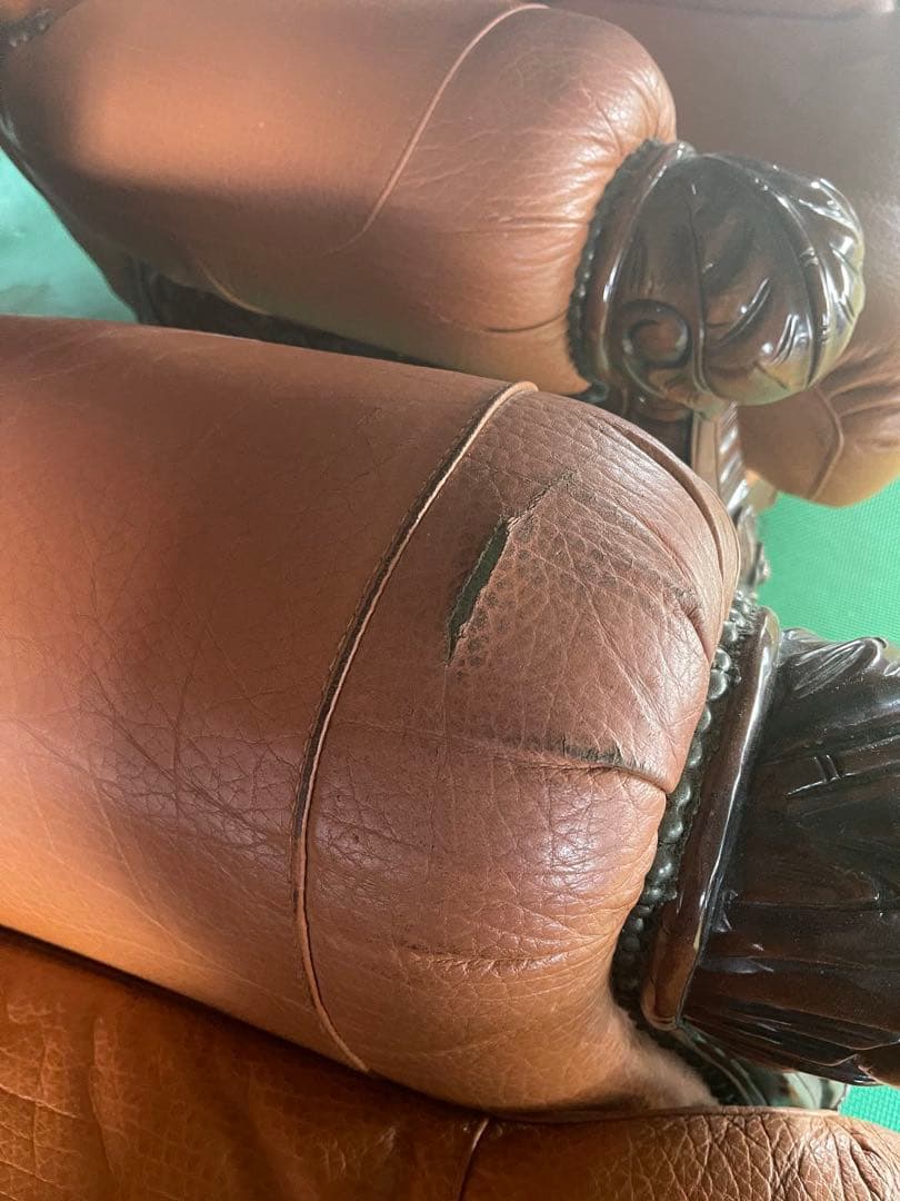 【お引き渡し限定】 アンティーク 三人掛け 大型ソファー ヴィンテージ