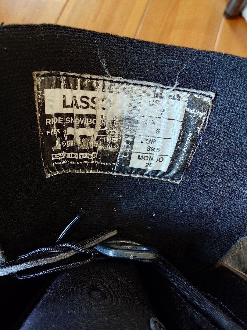 美品　RIDE スノーボード　スノボー　ブーツ　LASSO ダブルボア