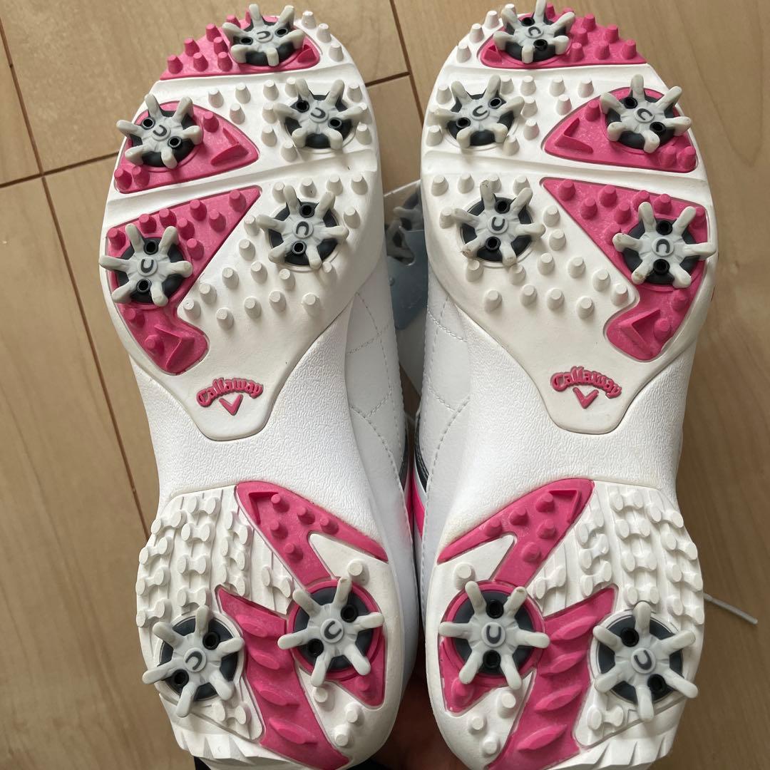 ホワイト ゴルフシューズ 女性用