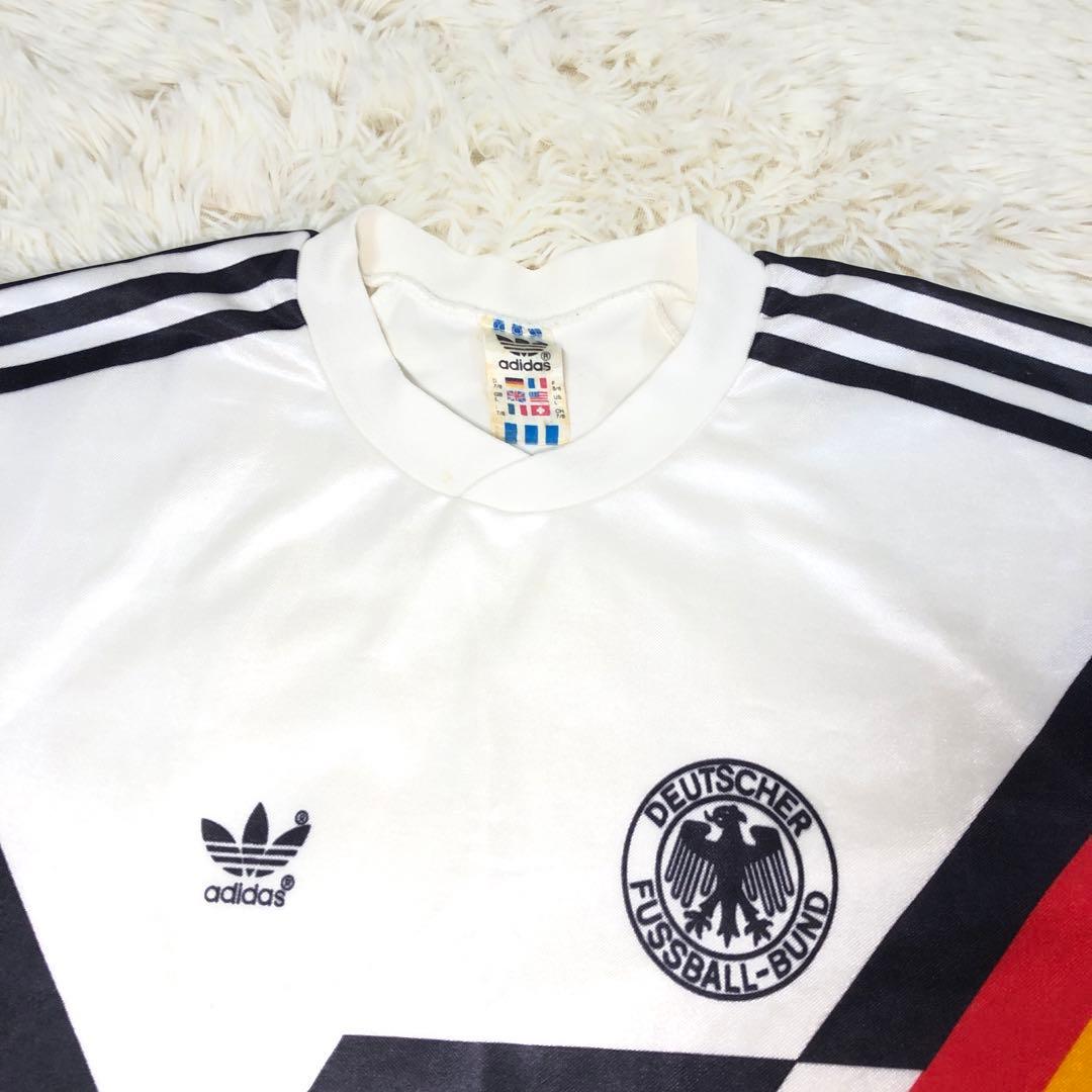 90s ドイツ製 adidas サッカー ドイツ代表 フットボール Tシャツ L