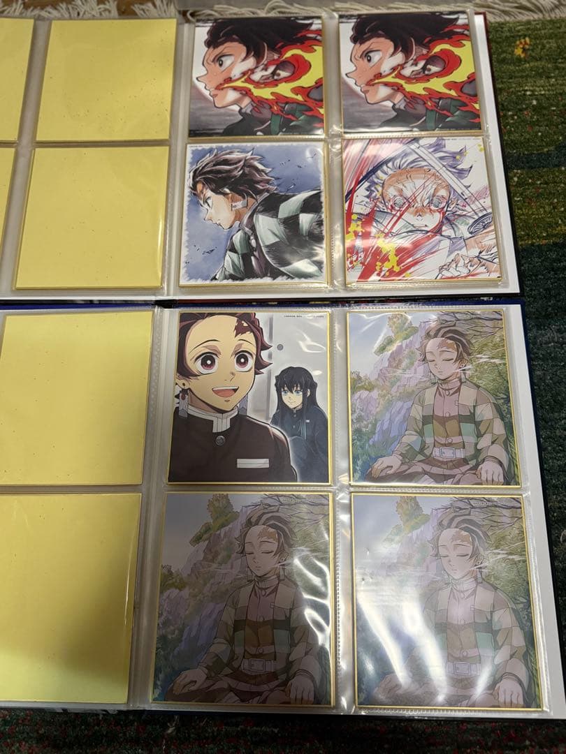 鬼滅の刃　全集中展複製色紙拾集帳と色紙セット