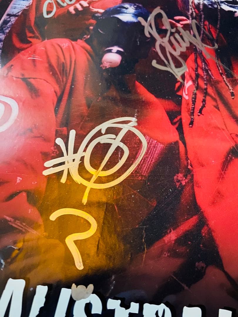 Slipknot のサイン入りポスター