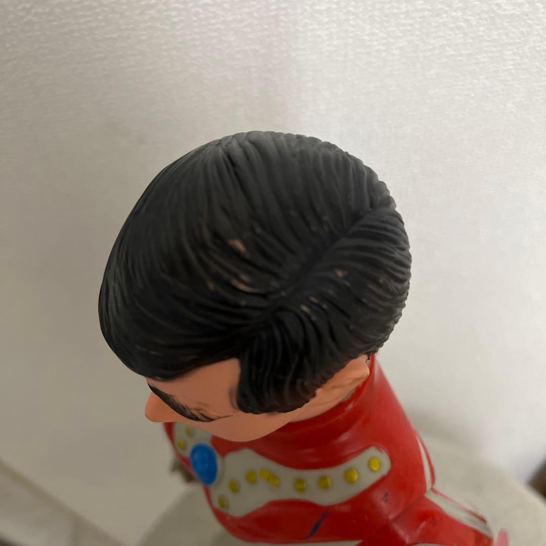 ウルトラマン 可動式フィギュア ヘルメット付き　ゾフィー　面取れ　ソフビ　当時物