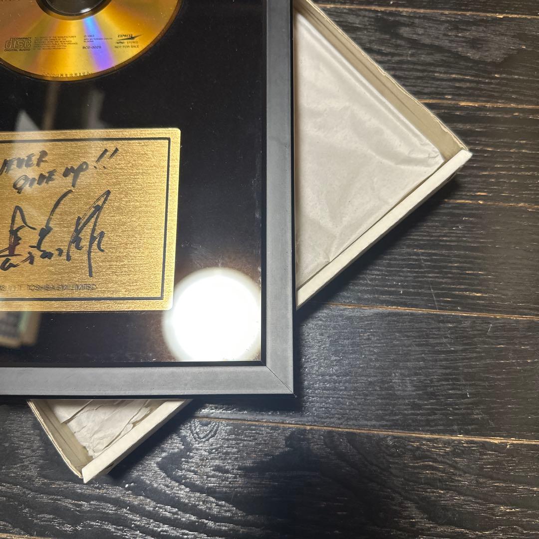 た*ん様 新品未使用　長渕剛　ゴールドディスク　当時品　公式グッズ