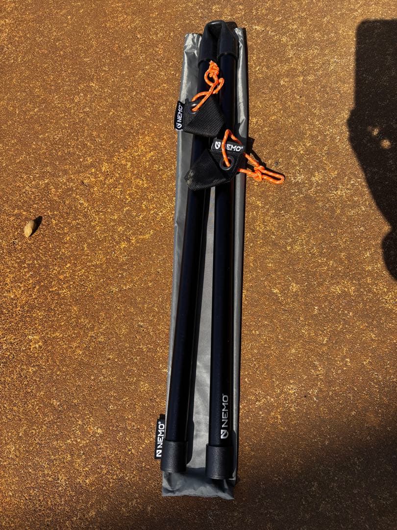 ニーモ　ヘキサ6p ポール2本　二股ポール部品1つ