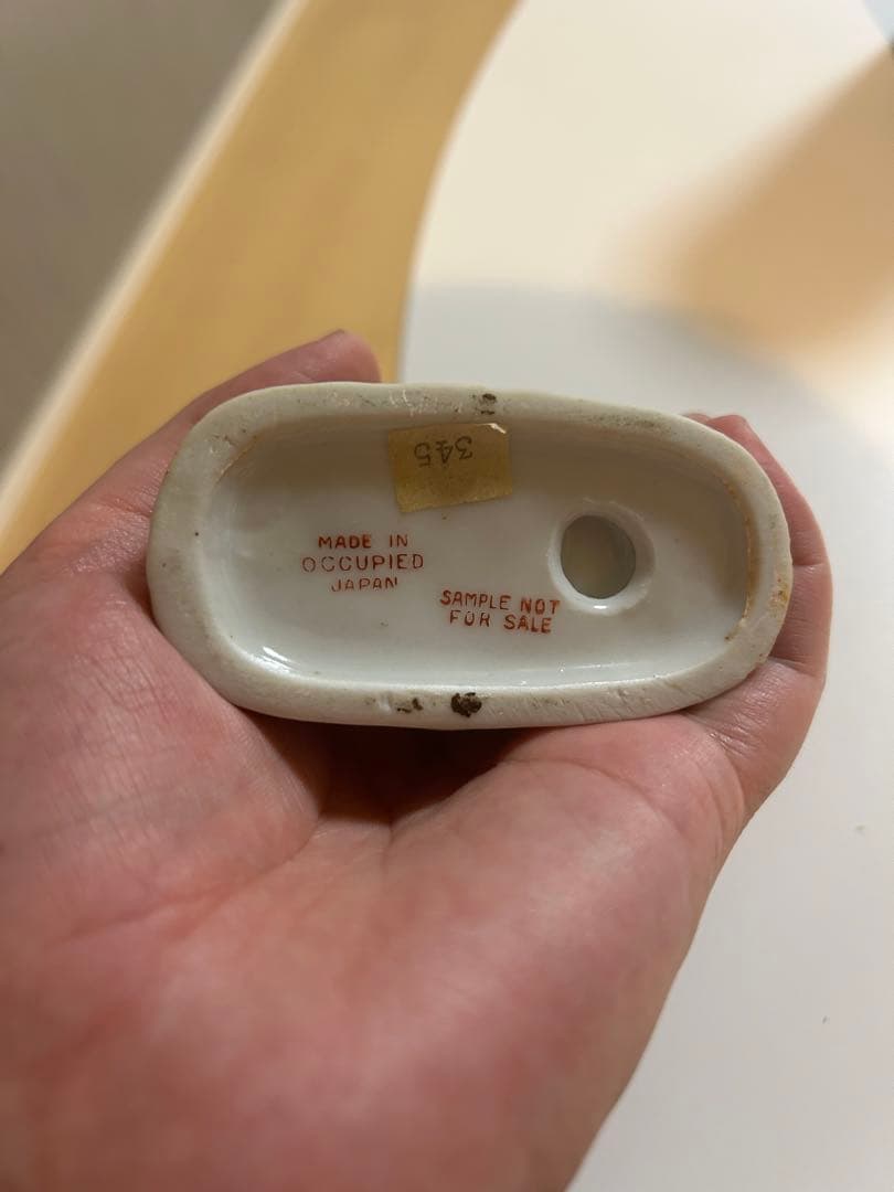 値下げ！！【超貴重　オキュパイドジャパン/営業用サンプル品】　少年と花瓶の置物