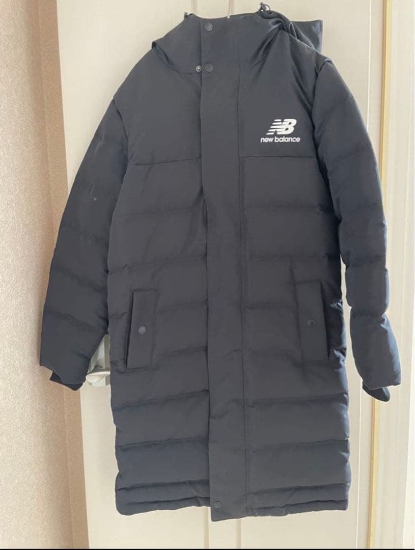 new balance フード付きダウンコート Sサイズ ダークグレー