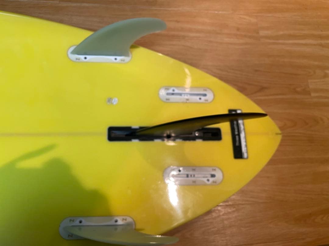 イエローサーフロングボード　THREE WEATHER