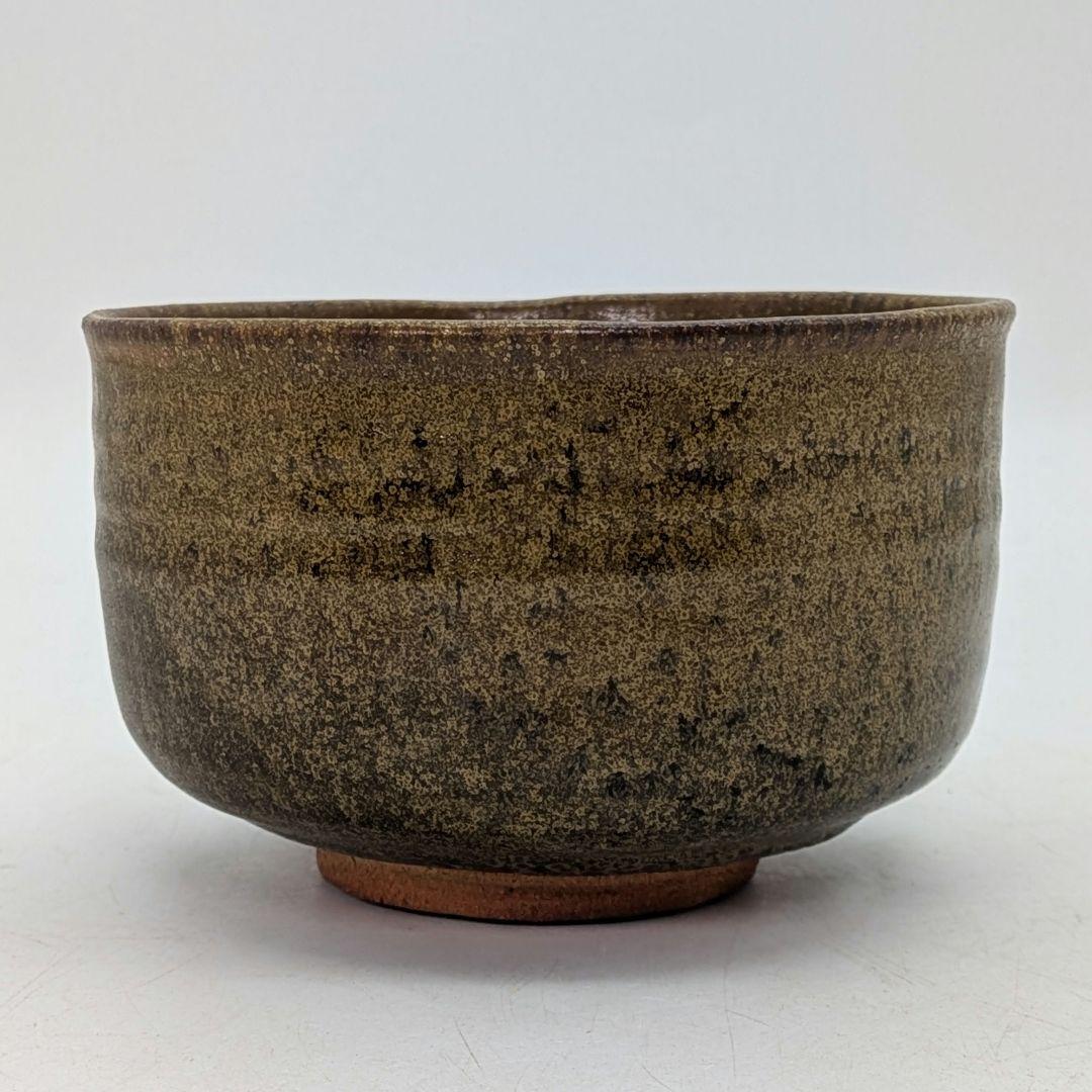日展評議員 谷口良三 黄泑茶盌 共箱共布栞 抹茶碗 抹茶茶碗 茶道具 茶器 京焼
