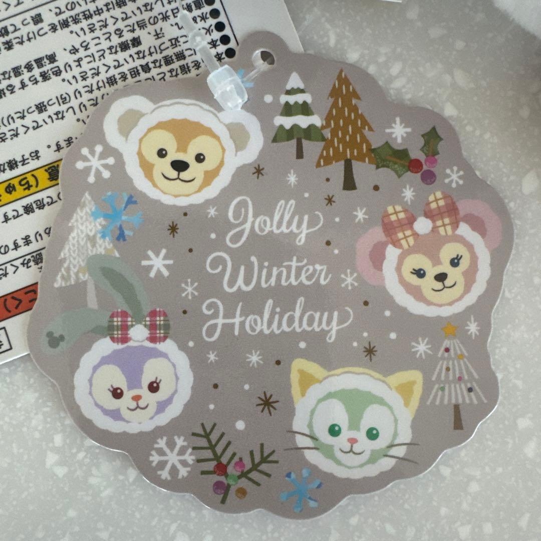 ダッフィー　ぬいぐるみバッチ　ウィンターホリデー2019