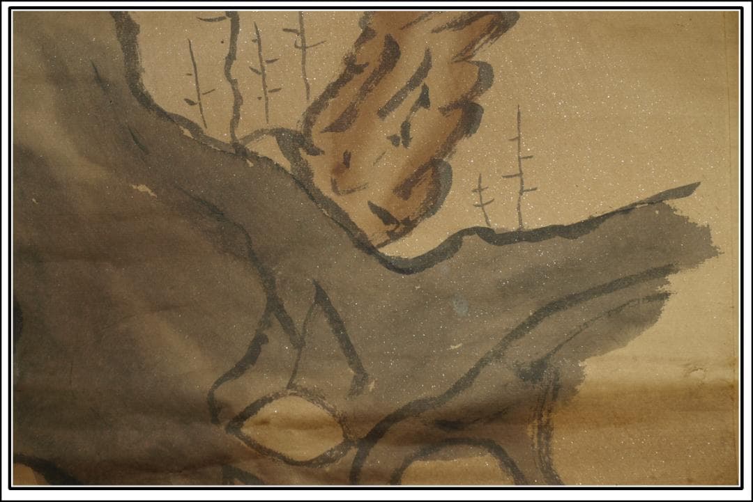 中国古美術 近時代の掛軸　激安骨董品　肉筆保証 BD135A8-1