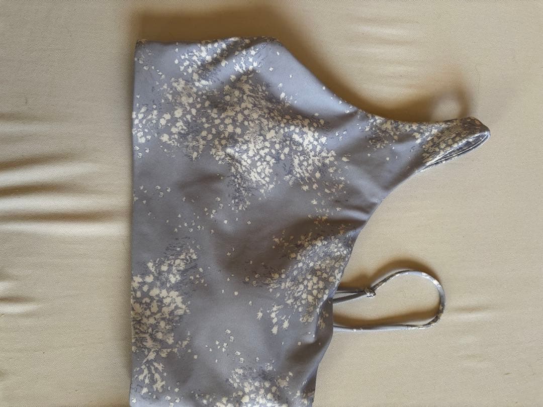 emmi ヨガウェア 上下セット片肩デザイン ブルー系