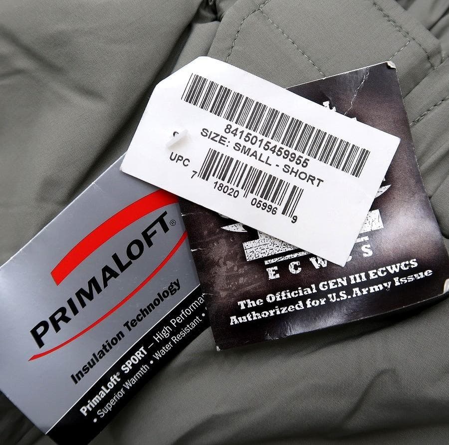 ⑤ 新品 S-S 米軍実物 2007年 レベル7 プリマロフト パンツ
