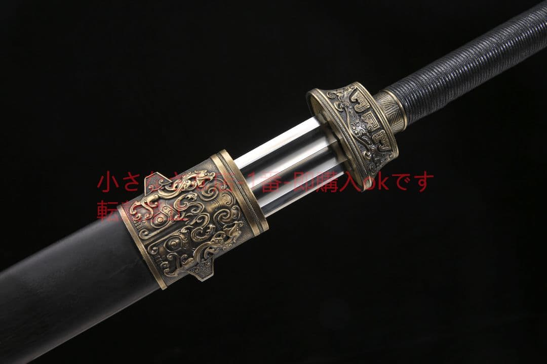 戦国剣二重溝上等烏木高マンガン鋼 古兵器 武具 刀装具 日本刀 模造刀 居合刀