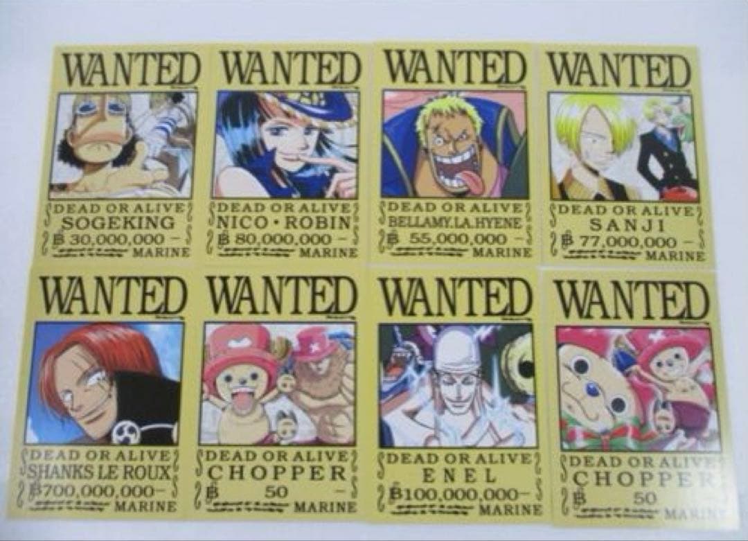 【希少】ワンピース アニメ10周年記念　手配書BOX ポストカード 48枚セット