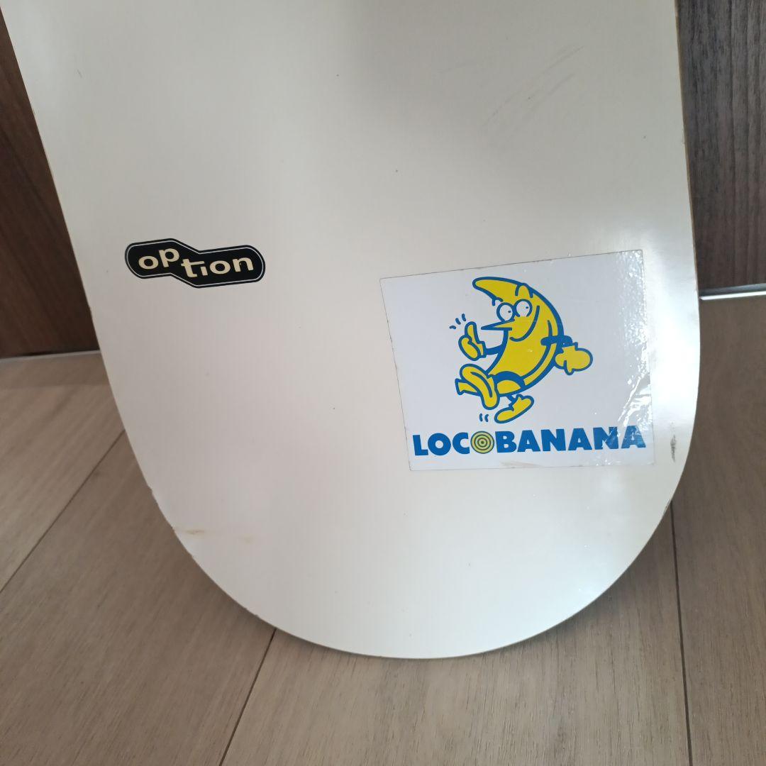 LOCOBANANA スノーボードビンーティング optronホワイト134cm