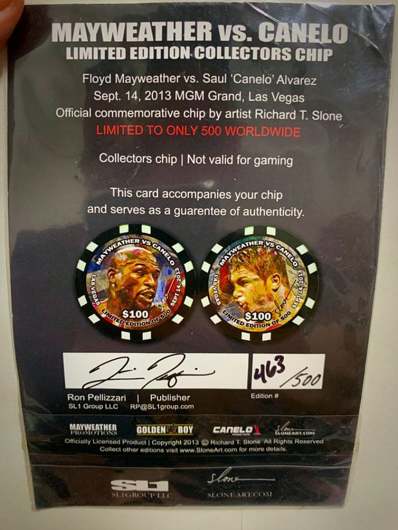 ボクシング　記念カジノチップ　激レア商品