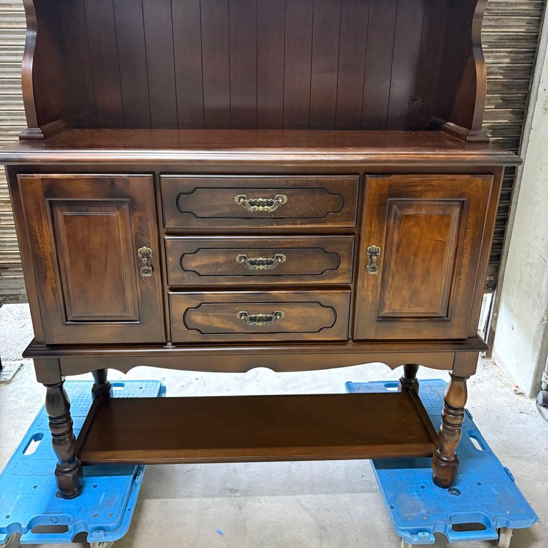 【福岡】【美品】カリモク karimoku 飾り棚 アンティーク ヴィンテージ