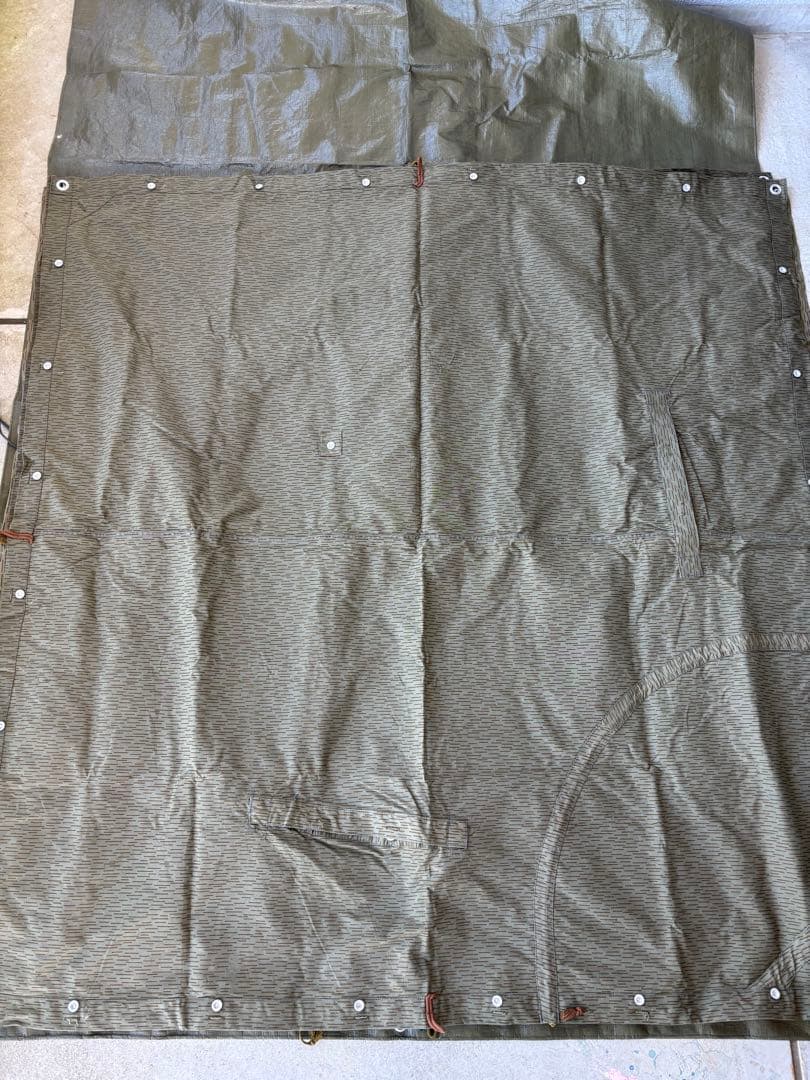 東ドイツ軍　軍幕　タープ　テント　コットン軍幕　ミリタリー キャンプ　キャンプ