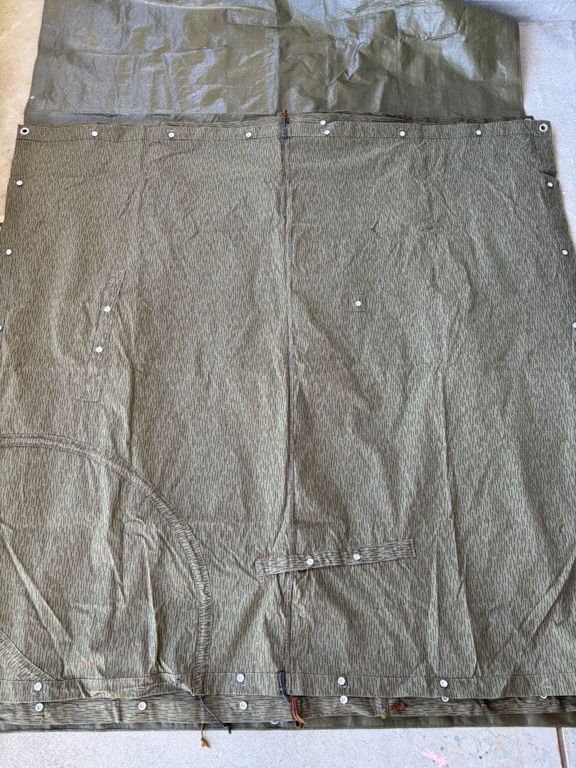 東ドイツ軍　軍幕　タープ　テント　コットン軍幕　ミリタリー キャンプ　キャンプ