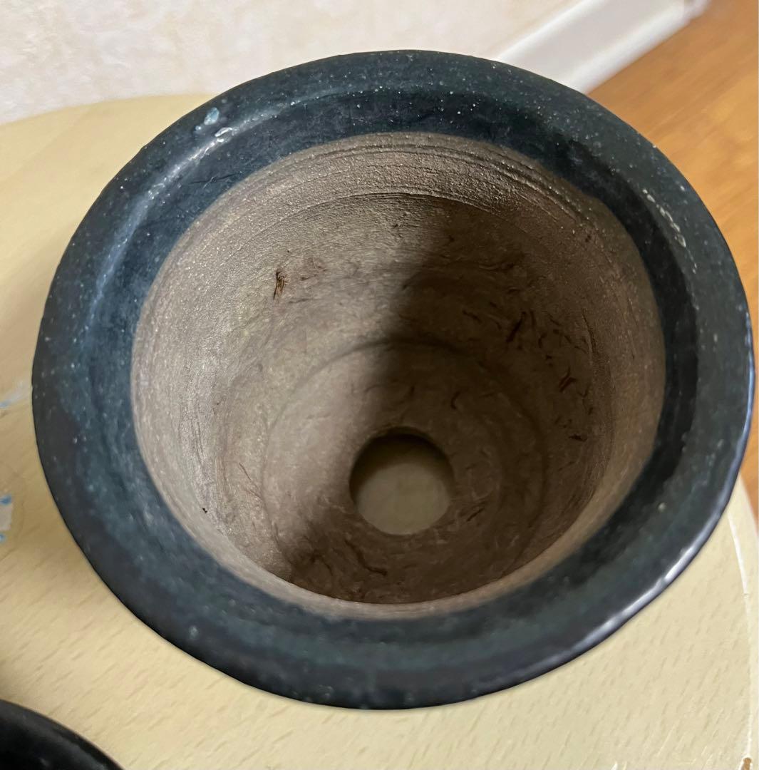 陶翠作　東海道五拾三次画　盆栽小鉢