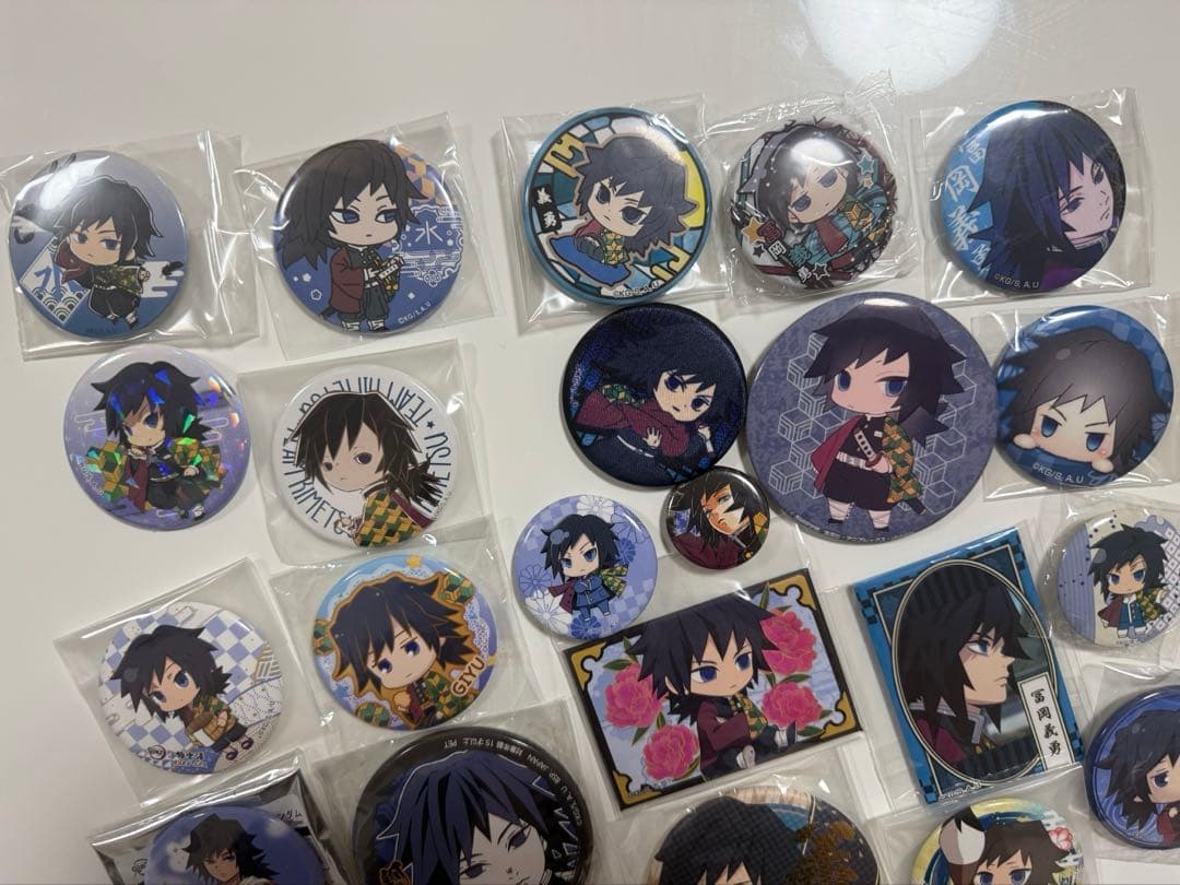 鬼滅の刃　冨岡義勇　缶バッジ　まとめ売り