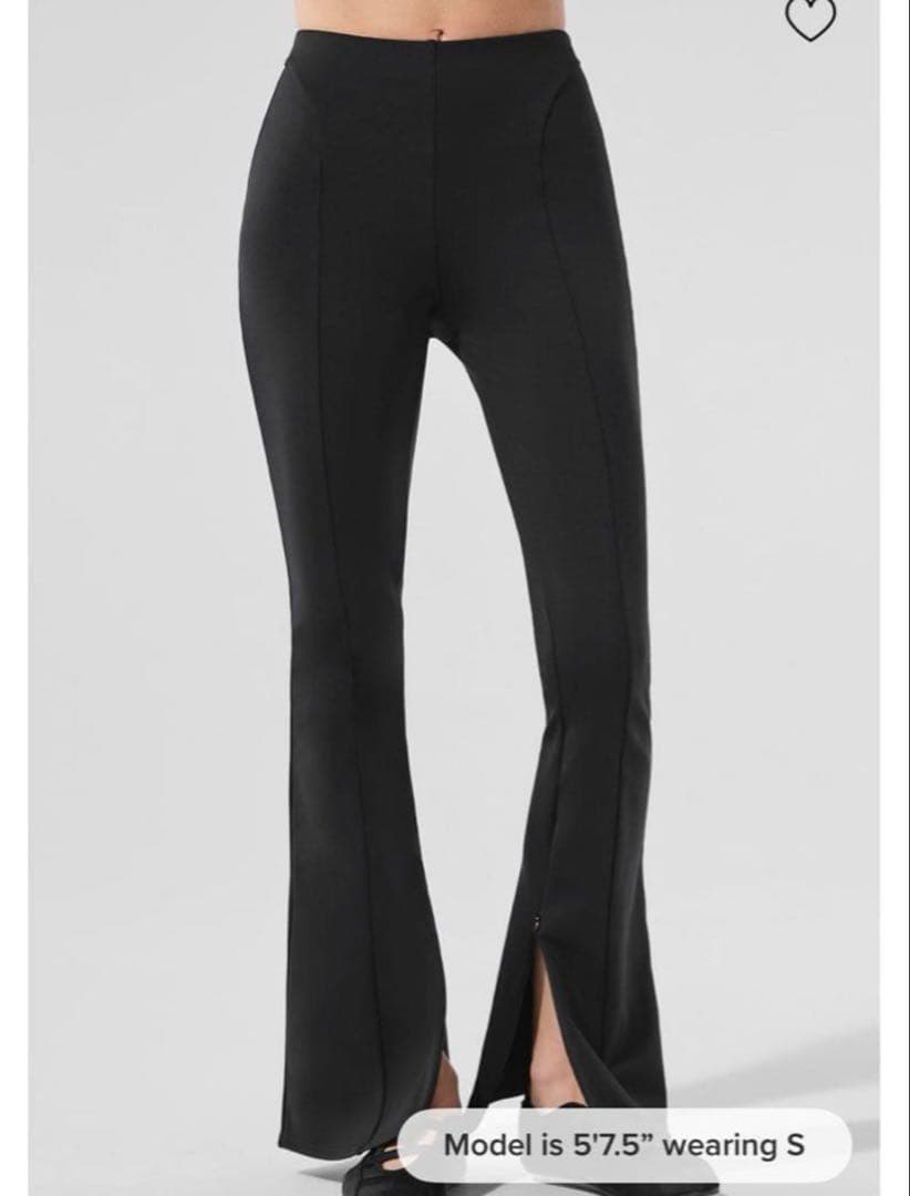 正規品新品タグ付aloyogaハイウエストフレアレギンス XXS pilates