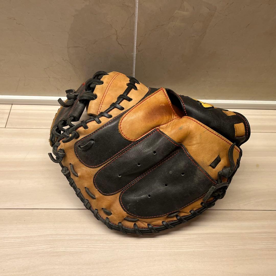 ハタケヤマ 軟式用 キャッチャーミット TH-BS22 ブラック×キャメル