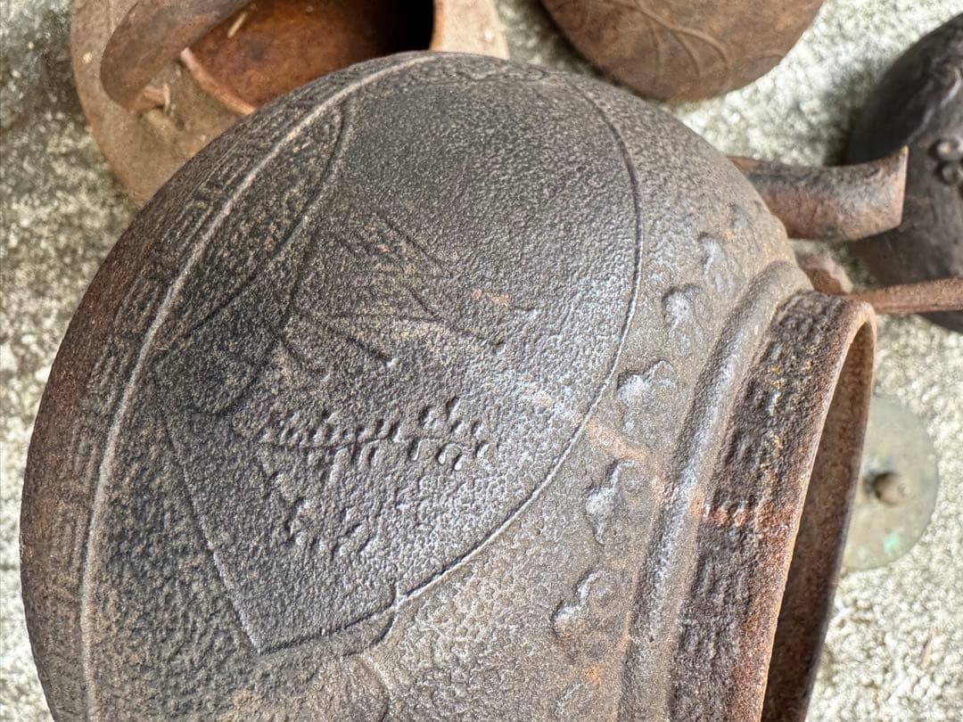 ヴィンテージ鉄瓶4個セット 龍文堂　日本亀文