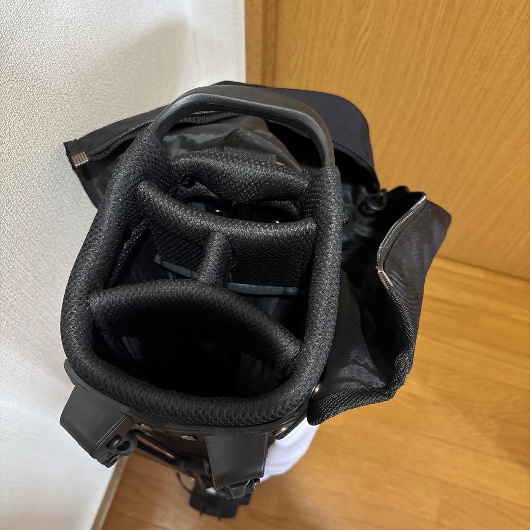 DESCENTE キャディバッグ ブラック/ホワイト