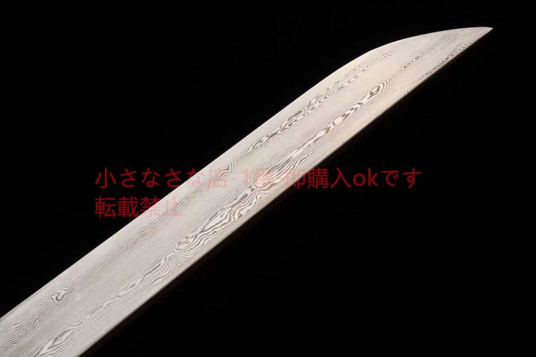 8インチ新型酸枝木模様鋼短刀小刀  古兵器 刀装具 日本刀 模造刀 居合刀