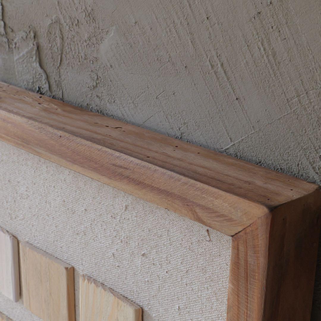 古材×帆布　アート