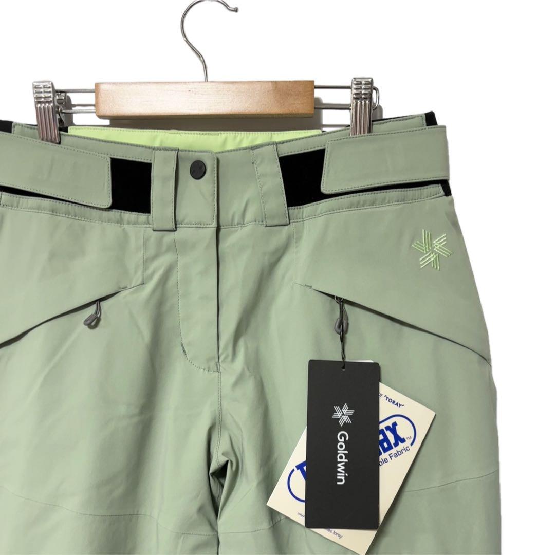 新品 ゴールドウィン ウィメンズ ツートンカラー パンツ スモーク モス L