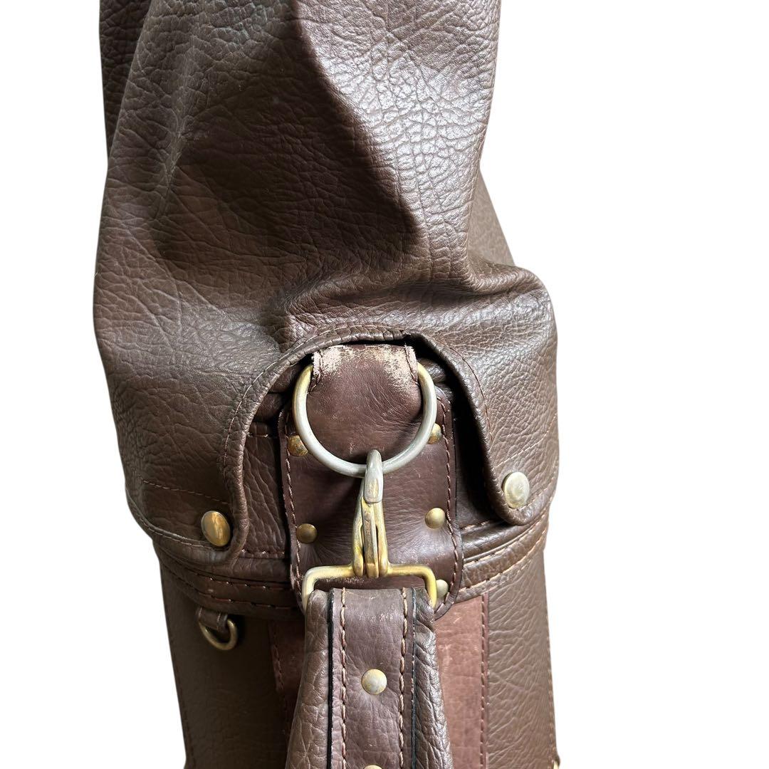 BURBERRY　バーバリー　キャディバッグ　ゴルフバッグ　チェック柄　レザー