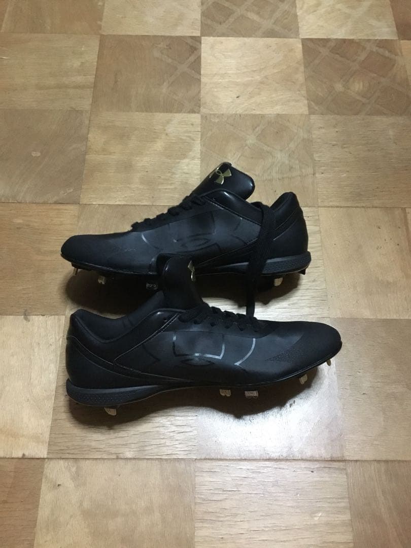 40%オフ アンダーアーマー スパイク ブラック 27cm ローカット 高校野球