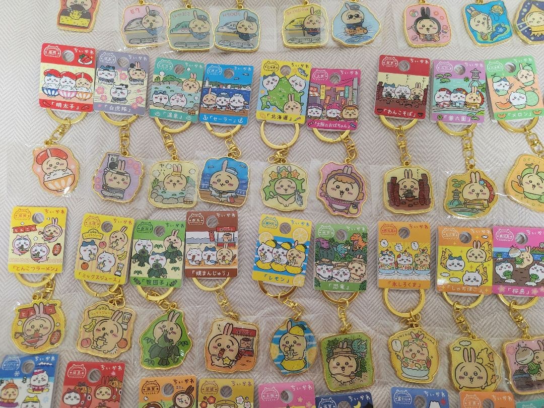 【89点セット】ご当地 ちいかわ ダイカットキーホルダー キーホルダー うさぎ
