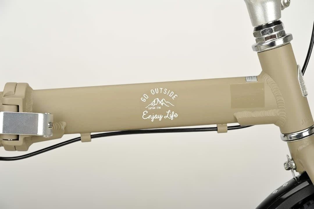 16インチ 折りたたみ自転車 アルミ AL-FDB161 カーキ モンテ