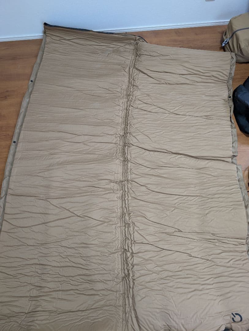 QUICKCAMPインフレータブルマットダブルサイズ4人用キャンプ 寝具 2個