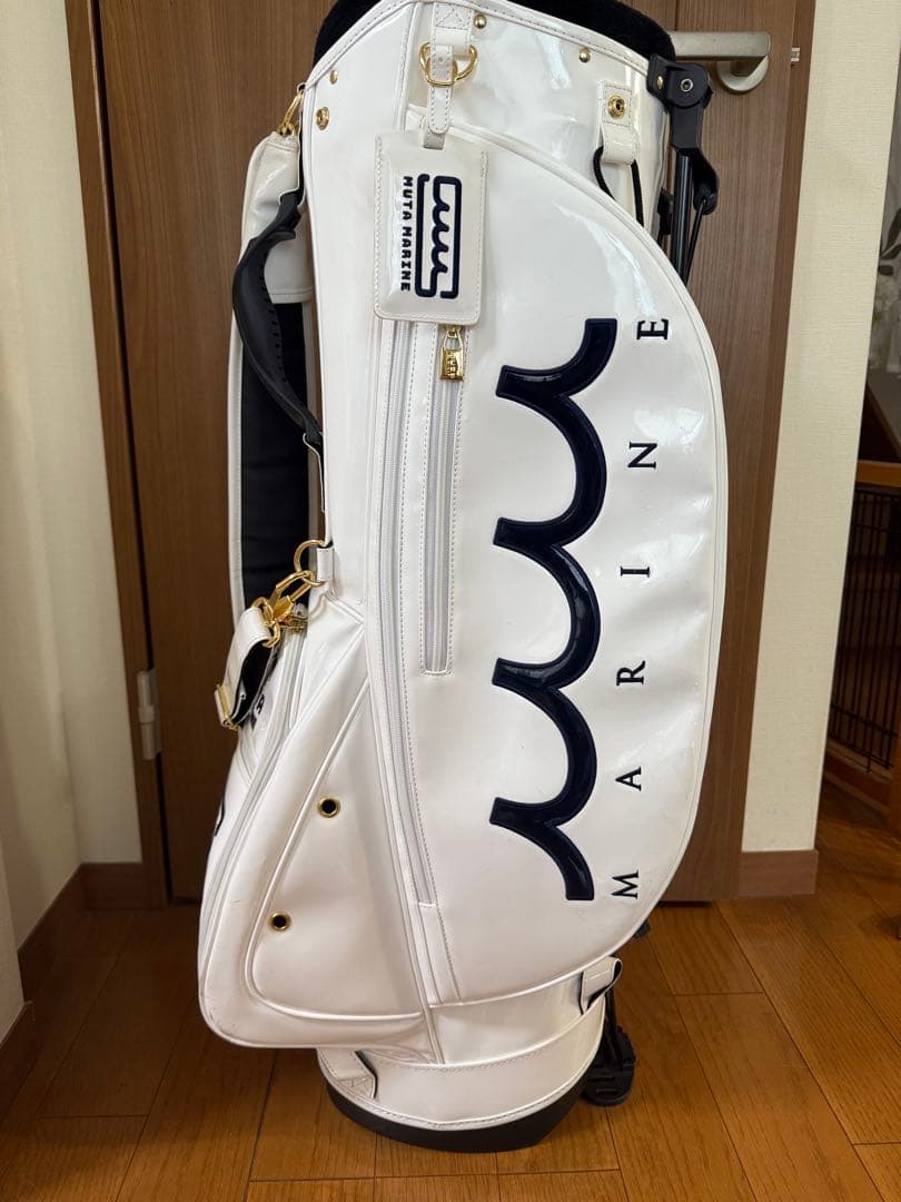 MUTA MARINE キャディバッグ ホワイト/ブルー