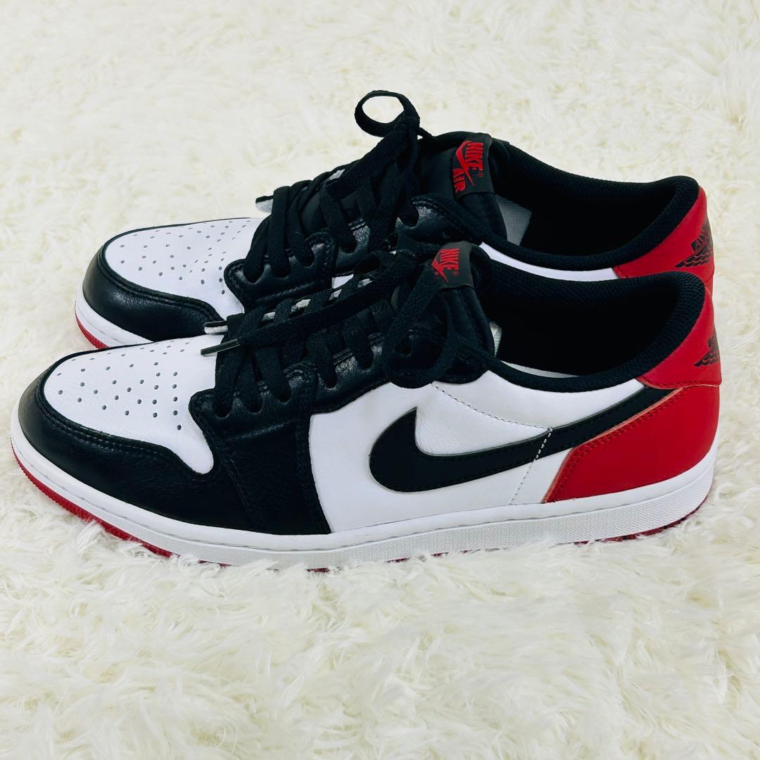 【極美品】名品　NIKE AIR JORDAN 1 LOW OG つま黒