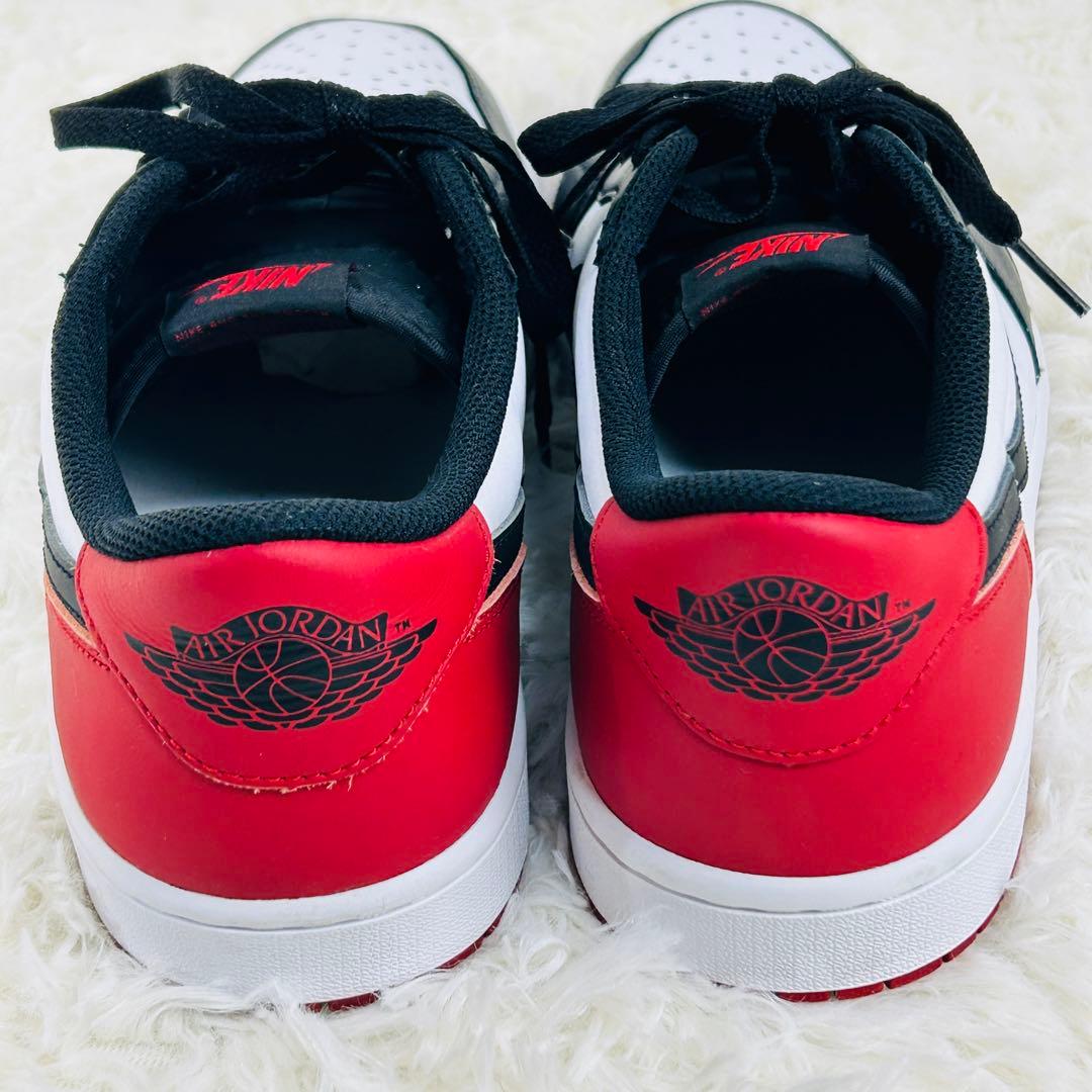 【極美品】名品　NIKE AIR JORDAN 1 LOW OG つま黒