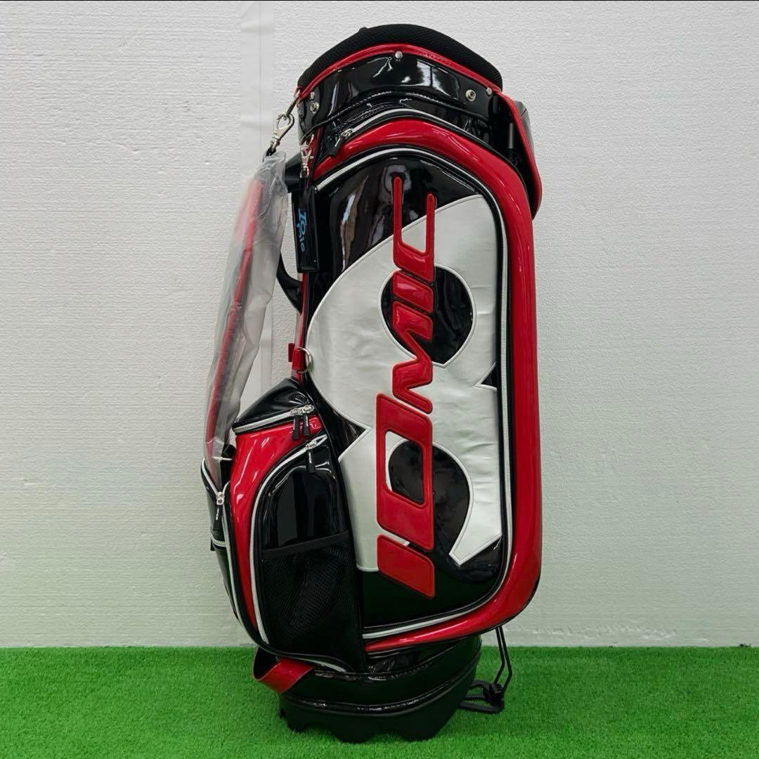 イオミック IOMIC キャディーバック　2019年モデル　ゴルフバック　黒赤