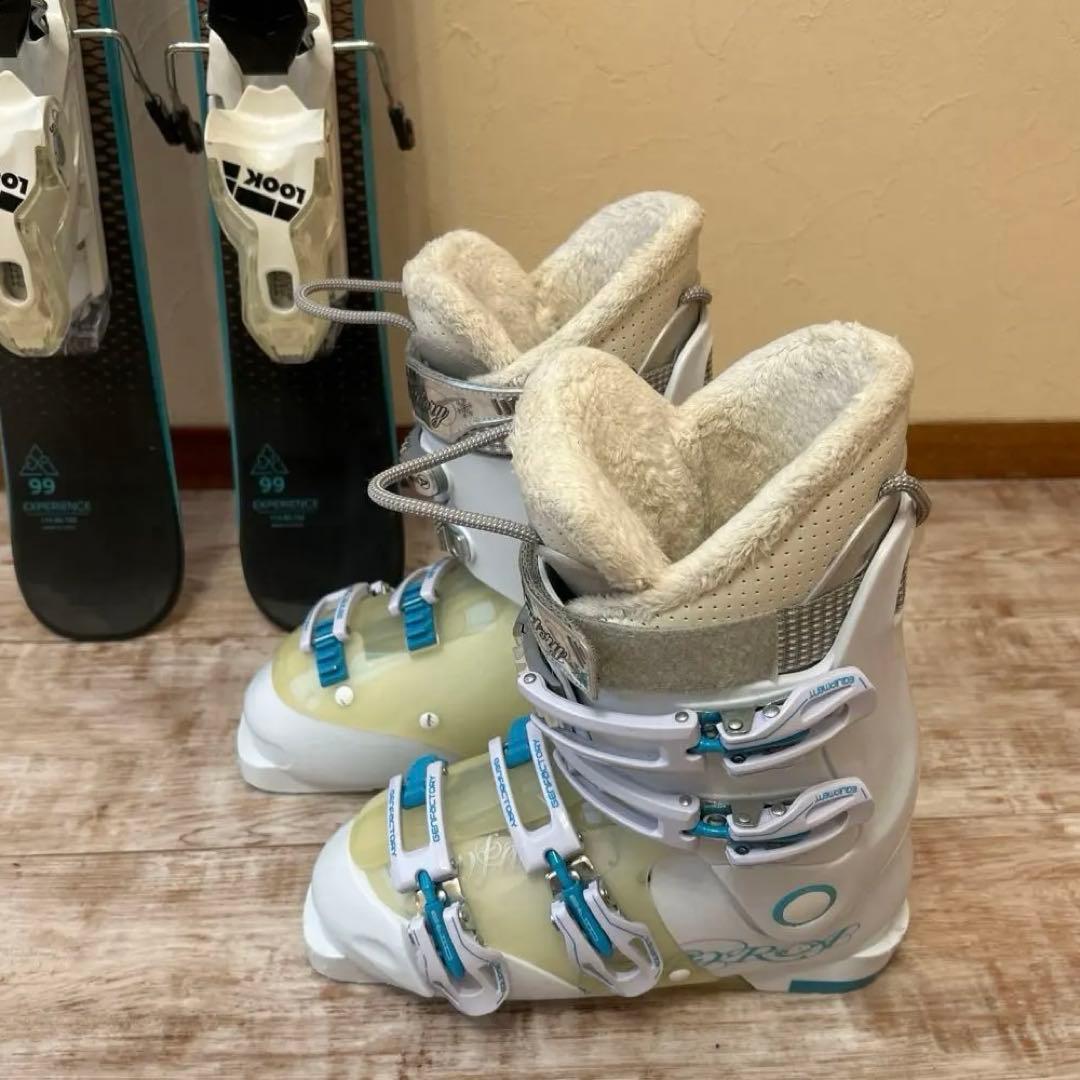 ◾️ショートスキーセット　板99㎝ ブーツ24㎝ 女性用　レディース用