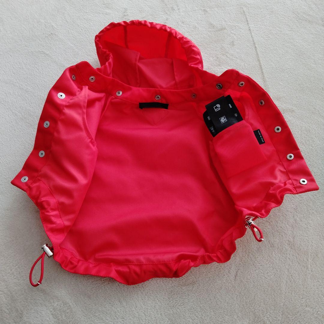 【未使用品】PRADA ペット　レインコート　ウィンドブレーカー　レッド