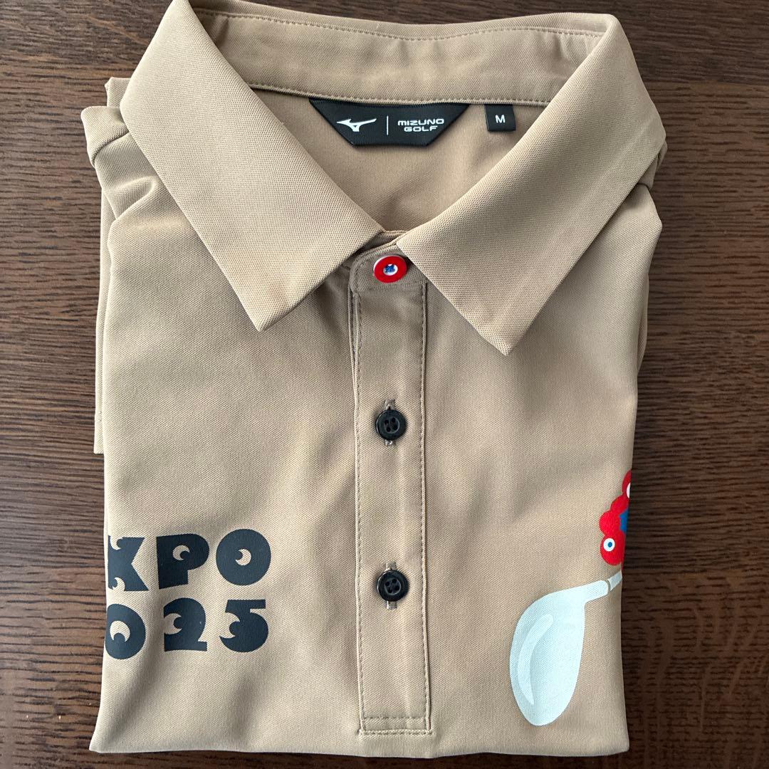 EXPO 2025 ミャクミャク　ポロシャツ M ベージュ