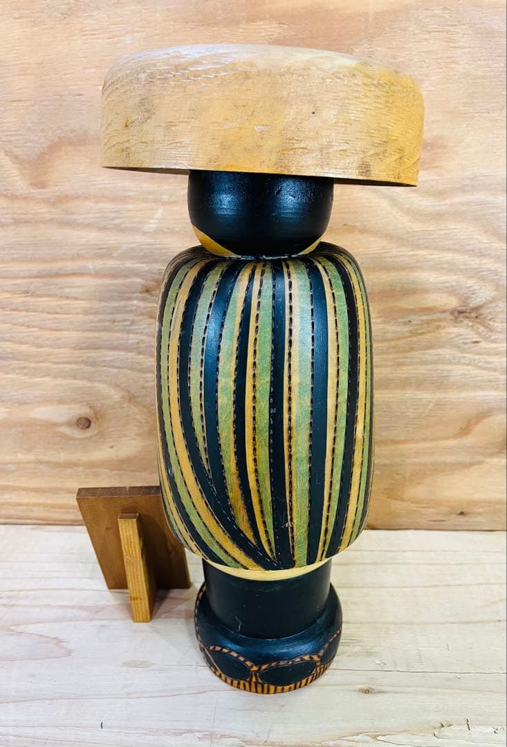 創作こけし 内閣総理大臣賞受賞作家作品 小林伊之介作 國定忠治 高さ約38cm