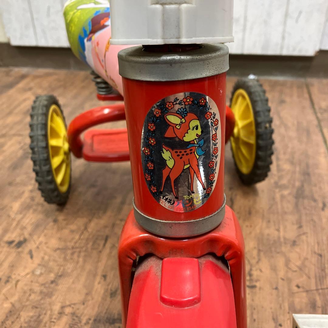 昭和レトロ バンビ ラブリーチャイルド ヴィンテージ 三輪車 レッド 当時物希少
