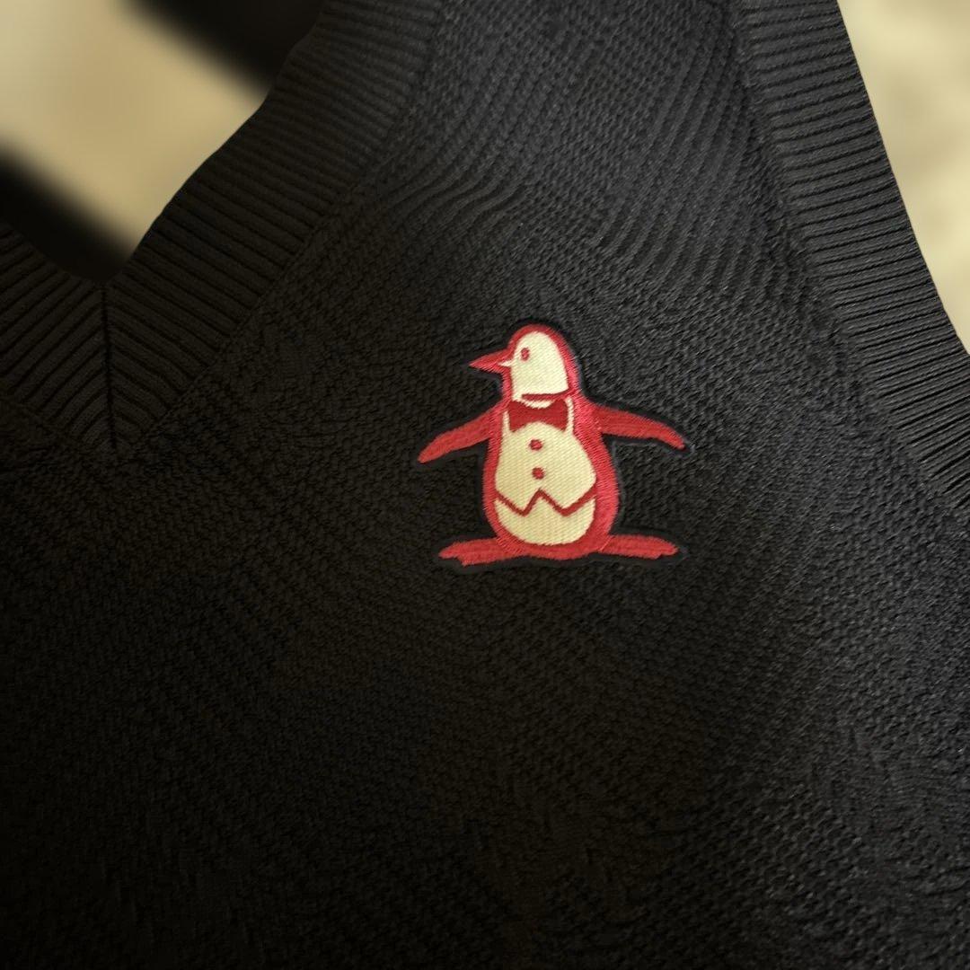 新品　マンシング　ゴルフ　ベスト　LL 紺　送料込み