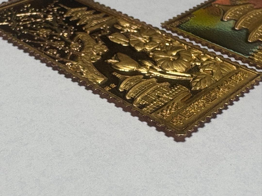 希少　松本徽章工業　純金　金属工芸品　7.76g 純金/純銅　2枚セット