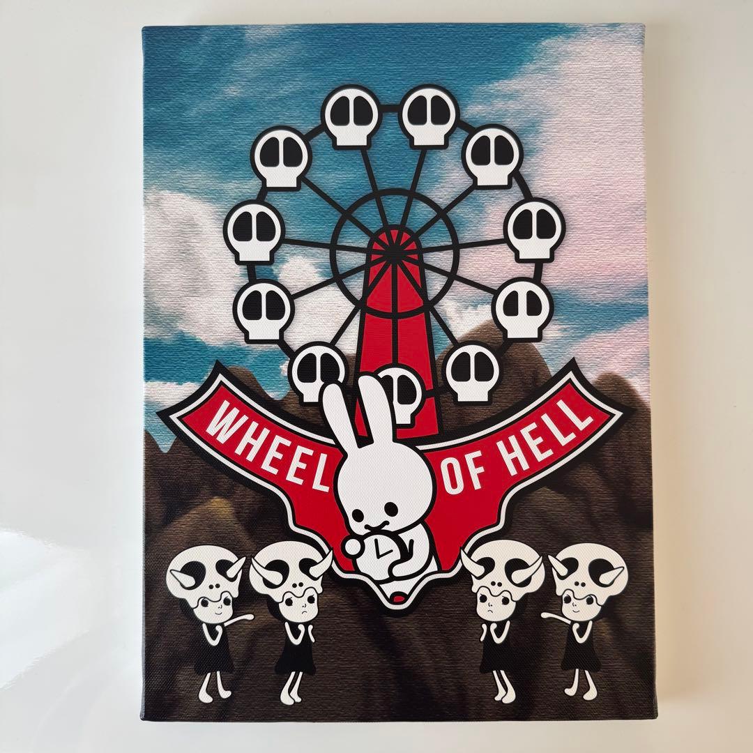 CUNE キューン「WHEEL OF HELL」キャンバスパネル　うさぎ